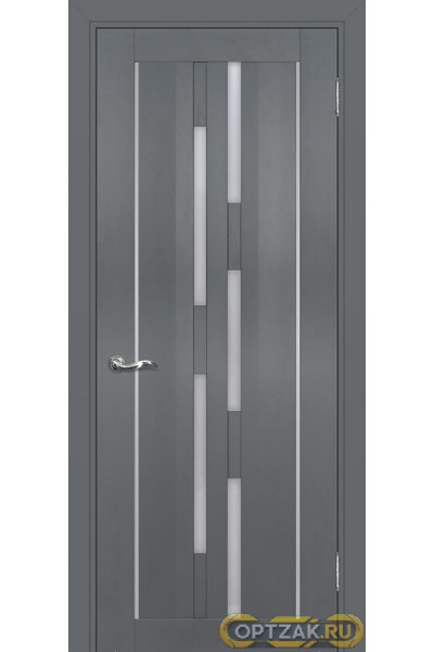 Дверь PSC-33 / Цвет Графит / белый сатинат / Двери PROFILO PORTE