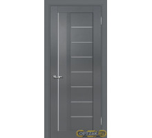 Дверь PSC-17 / Цвет Графит / белый сатинат / Двери PROFILO PORTE