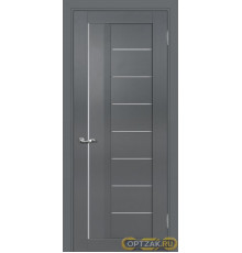 Дверь PSC-17 / Цвет Графит / белый сатинат / Двери PROFILO PORTE