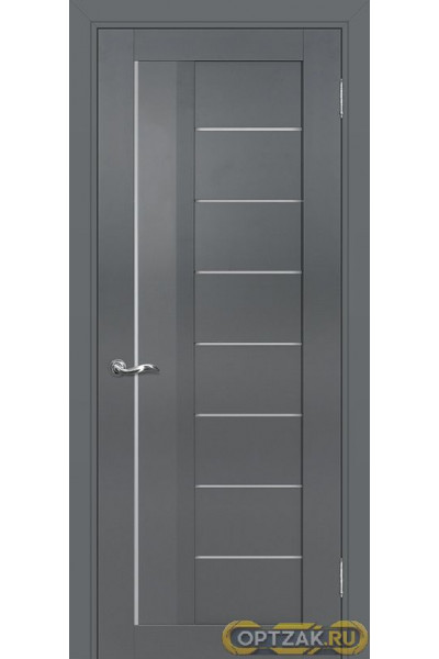 Дверь PSC-17 / Цвет Графит / белый сатинат / Двери PROFILO PORTE