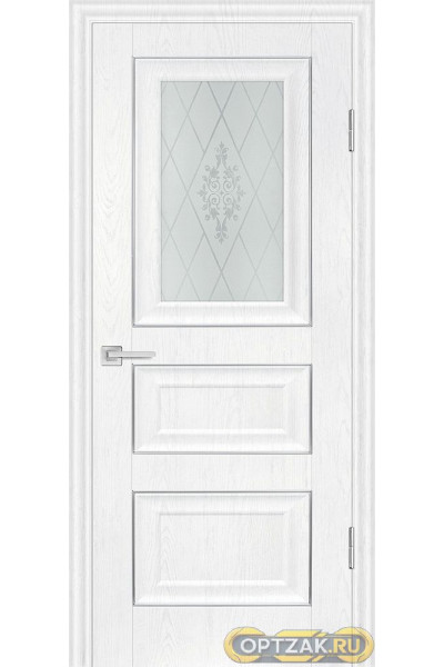 Дверь PSB-29 / Цвет Пломбир / Сатинат, пескоструйная обработка / Двери PROFILO PORTE