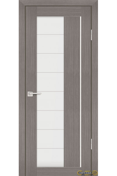 Дверь PS-41 / Цвет Грей Мелинга / белый сатинат / Двери PROFILO PORTE