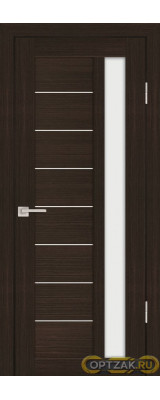 Дверь PS-40 / Цвет Венге Мелинга / белый сатинат / Двери PROFILO PORTE