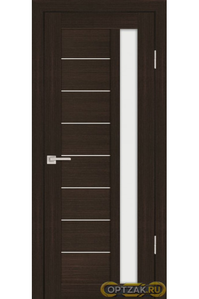 Дверь PS-40 / Цвет Венге Мелинга / белый сатинат / Двери PROFILO PORTE