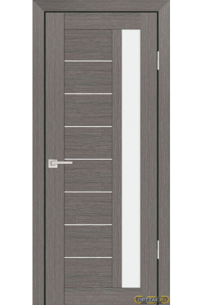 Дверь PS-40 / Цвет Грей Мелинга / белый сатинат / Двери PROFILO PORTE