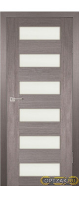 Дверь PS-35 / Цвет Грей Мелинга / белый сатинат / Двери PROFILO PORTE