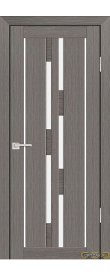 Дверь PS-33 / Цвет Грей Мелинга / белый сатинат / Двери PROFILO PORTE