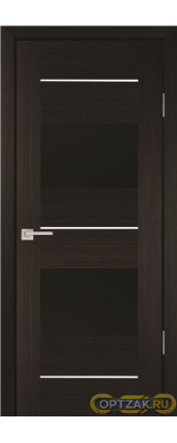 Дверь PS-21 / Цвет Мокко / черный лакобель / Двери PROFILO PORTE