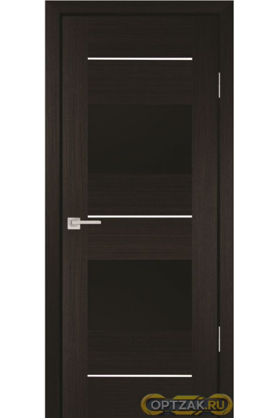 Дверь PS-21 / Цвет Мокко / черный лакобель / Двери PROFILO PORTE