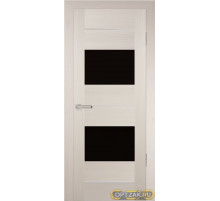 Дверь PS-21 / Цвет Перламутровый дуб / черный лакобель / Двери PROFILO PORTE