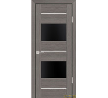 Дверь PS-21 / Цвет Грей Мелинга / черный лакобель / Двери PROFILO PORTE