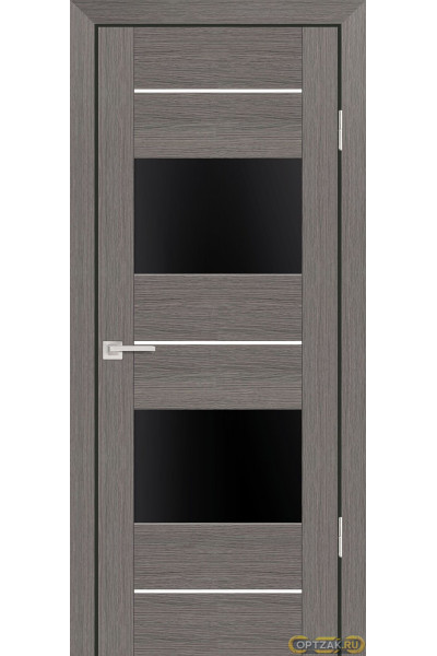 Дверь PS-21 / Цвет Грей Мелинга / черный лакобель / Двери PROFILO PORTE