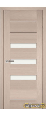 Дверь PS-18 / Цвет Капучино Мелинга / белый сатинат / Двери PROFILO PORTE