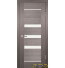 Дверь PS-18 / Цвет Грей Мелинга / белый сатинат / Двери PROFILO PORTE