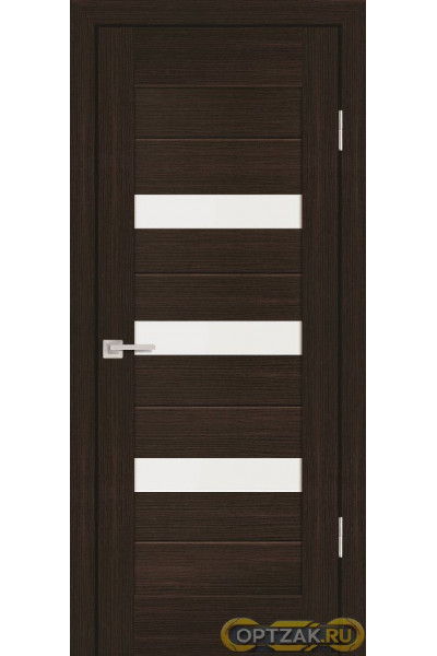 Дверь PS-09 / Цвет Венге Мелинга / белый сатинат / Двери PROFILO PORTE