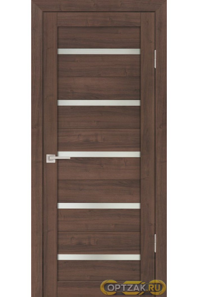 Дверь PS-07 / Цвет Орех пасадена / белый сатинат / Двери PROFILO PORTE