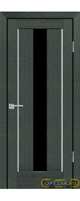 Дверь PS-02 / Цвет Грей Мелинга / черный лакобель / Двери PROFILO PORTE