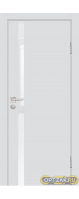Дверь P-8 / Цвет Агат / белоснежный лакобель / Двери PROFILO PORTE