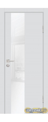 Дверь P-6 / Цвет Агат / белоснежный лакобель / Двери PROFILO PORTE