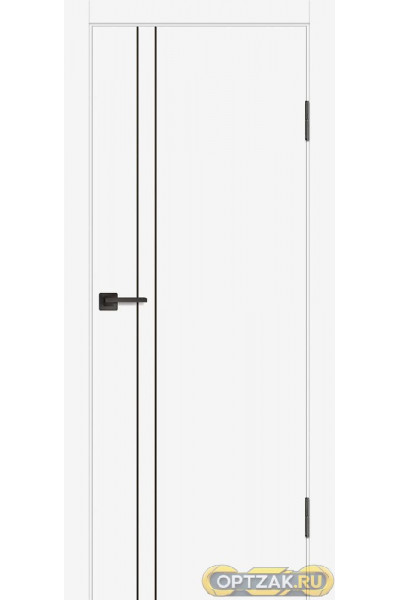 Дверь P-20 черный молдинг / Цвет Белый / Двери PROFILO PORTE