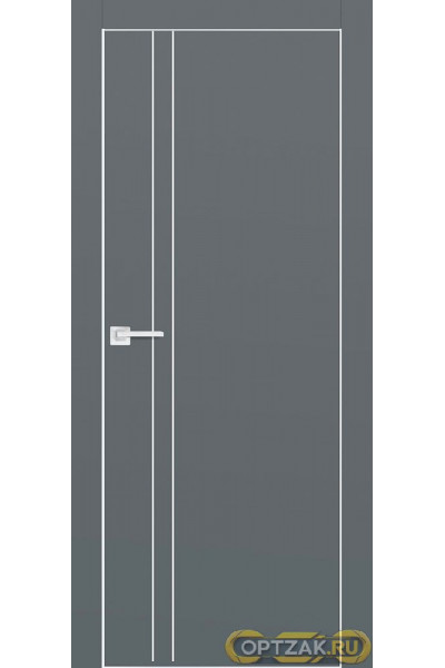 Дверь P-20 AL молдинг / Цвет Графит / Двери PROFILO PORTE