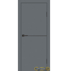 Дверь P-19 AL черный молдинг / Цвет Графит / Двери PROFILO PORTE