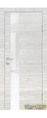 Дверь P-10 / Цвет Дуб скай бежевый / белоснежный лакобель / Двери PROFILO PORTE