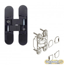 Петля ProfilDoors KRONA KOBLENZ 1019 26 черный матовый с накладками, Италия