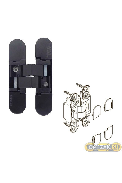 Петля ProfilDoors KRONA KOBLENZ 1019 26 черный матовый с накладками, Италия