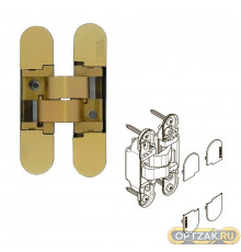 Петля ProfilDoors KRONA KOBLENZ 1019 26 золото матовое с накладками, Италия