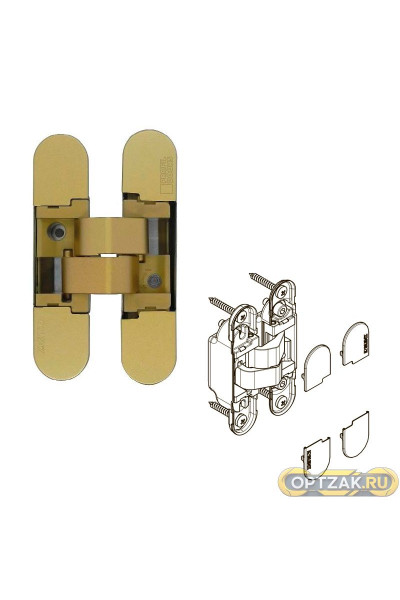 Петля ProfilDoors KRONA KOBLENZ 1019 26 золото матовое с накладками, Италия