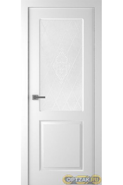Дверь Alta / Цвет Эмаль белый / Мателюкс белый кристалайз / Двери Belwooddoors