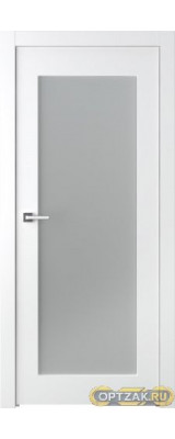 Дверь Кремона 1 / Цвет Эмаль белый / Мателюкс белый каленый / Двери Belwooddoors