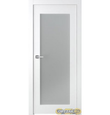 Дверь Кремона 1 / Цвет Эмаль белый / Мателюкс белый каленый / Двери Belwooddoors