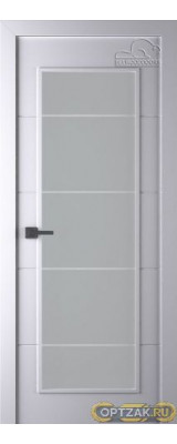 Дверь Arvika / Цвет Эмаль белый / Мателюкс белый кристалайз / Двери Belwooddoors