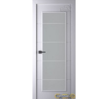 Дверь Arvika / Цвет Эмаль белый / Мателюкс белый кристалайз / Двери Belwooddoors