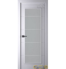 Дверь Arvika / Цвет Эмаль белый / Мателюкс белый кристалайз / Двери Belwooddoors