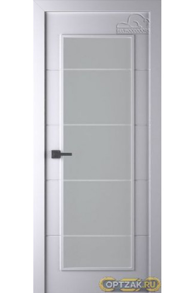 Дверь Arvika / Цвет Эмаль белый / Мателюкс белый кристалайз / Двери Belwooddoors