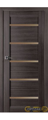 Дверь Модена / Цвет Серый дуб / Мателюкс бронза / Двери Belwooddoors