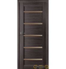 Дверь Модена / Цвет Серый дуб / Мателюкс бронза / Двери Belwooddoors