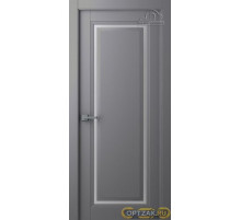 Дверь Аурум 1 / Цвет Эмаль графит / Сатин двусторонний каленый / Двери Belwooddoors