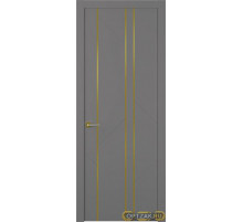 Дверь Флекс 1 Молдинг Золото / Цвет Эмаль графит / Двери Belwooddoors