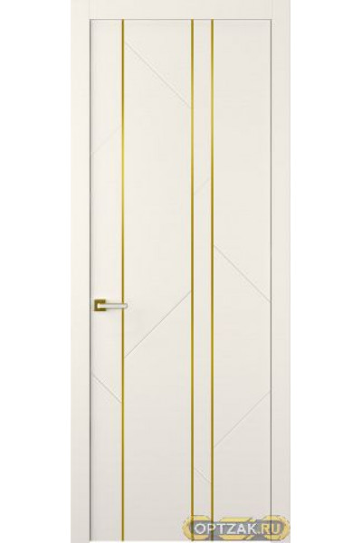 Дверь Флекс 1 Молдинг Золото / Цвет Эмаль жемчуг / Двери Belwooddoors