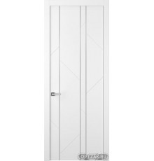 Дверь Флекс 1 Молдинг Хром / Цвет Эмаль белый / Двери Belwooddoors