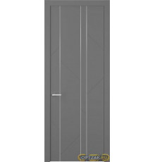 Дверь Флекс 1 Молдинг Хром / Цвет Эмаль графит / Двери Belwooddoors