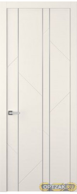 Дверь Флекс 1 Молдинг Хром / Цвет Эмаль жемчуг / Двери Belwooddoors