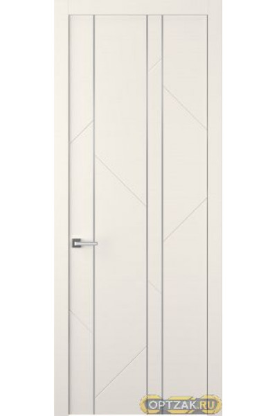 Дверь Флекс 1 Молдинг Хром / Цвет Эмаль жемчуг / Двери Belwooddoors