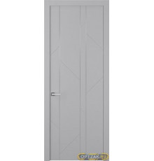 Дверь Флекс 1 Молдинг Хром / Цвет Эмаль светло - серый / Двери Belwooddoors