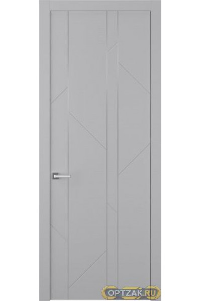 Дверь Флекс 1 Молдинг Хром / Цвет Эмаль светло - серый / Двери Belwooddoors
