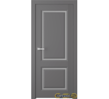 Дверь Платинум 2 / Цвет Эмаль графит / Мателюкс белый / Двери Belwooddoors